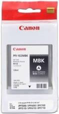 Inkoustová cartridge Canon IPF500, 600, 700, PFI102MBK, matte black, 0894B001, 130ml, O