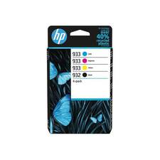 HP 932 Black / 933 CMY Original Ink Cartridge 4-Pack (400 / 330 / 330 / 330 pages),6ZC71AE