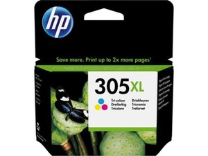 HP inkoustová kazeta 305XL (CMY originál) pro - DeskJet 2300, 2710, 2720, DeskJet Plus 410