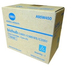 Konica Minolta originální toner A95W450, cyan, 12000str., TNP-49C, Konica Minolta Bizhub C