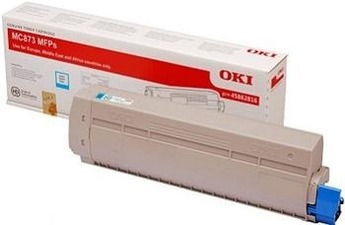 OKI originální toner 45862816, cyan, 10000str., OKI MC873