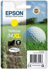 Epson originální ink C13T34744010, T347440, 34XL, yellow, 10.8ml, Epson WF-3720DWF, 3725DW