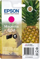 Epson originální ink C13T10G34010, T10G340, 604, magenta, 2.4ml