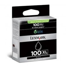 Lexmark originální ink 14N1068E, #100XL, black - prošlá exp (sep2015)
