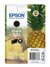 Epson originální ink C13T10G14010, T10G140, 604, black, 3.4ml