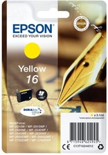 Epson originální ink C13T16244012, T162440, yellow, 3.1ml, Epson WorkForce WF-2540WF, WF-2