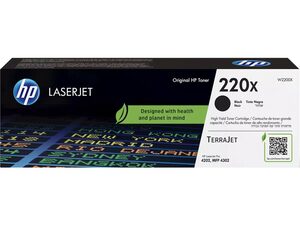 HP originální toner W2200X, black, 7500str., high capacity, HP 220X, HP Color LaserJet Pro