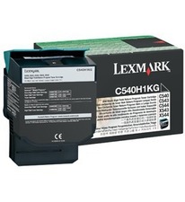 Tonerová cartridge Lexmark C540 / X543 / X544 / X543 / X544, black, C540H1KG, 2500s, retur