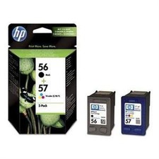 HP originální ink SA342AE, No.56 + No.57, black/color, 520/500str., 2ks, HP 2-Pack, C6656