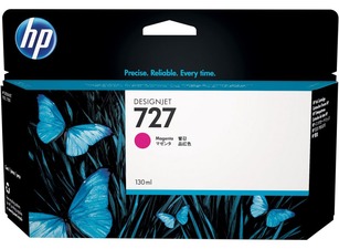 HP ink B3P20A, HP 727, magenta, 130ml, HP DesignJet - prošlá expirace (2021); obal D (viz.
