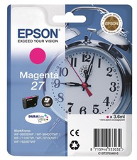 Inkoustová cartridge Epson WF-3620, 3640, 7110, 7610, C13T27034010, 27, magenta, 3,6 ml
