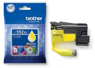 Brother originální ink LC552XLY, yellow, 1500str.