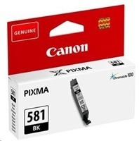 Canon originální ink CLI-581 BK, black, 5,6ml, 2106C001, Canon PIXMA TR7550, TR8550, TS615