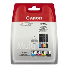 CanonCLI551, CMYK, blistr, 6509B008 - poškozený obal B (viz. popis)