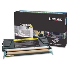 Tonerová cartridge Lexmark C748DE, C748DTE, C748E, yellow, C748H1YG, 10000s, return, high