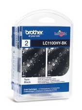 Brother originální ink LC-1100HYBKBP2, black, high capacity, 2ks, Brother DCP-6690CW, MFC-