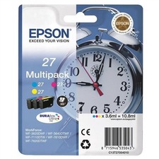 Epson originální ink C13T27054010, 27, color, 3x3,6ml, Epson WF-3620, 3640, 7110, 7610, 76