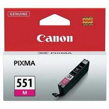 Canon originální ink CLI551M, magenta, 7ml, 6510B001, Canon PIXMA iP7250, MG5450, MG6350