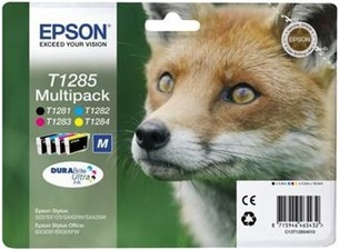 Epson originální ink C13T12854010, T1285, CMYK, 16,4ml, Epson Stylus S22, SX125, 420W, 425
