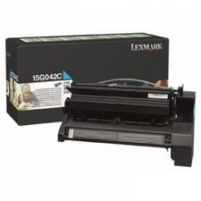 Tonerová cartridge Lexmark  cyan, 15G042C - poškození obalu E (viz. popis)