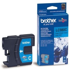Inkoustová cartridge Brother DCP 145C / DCP165C, LC-980C, cyan, O - poškození obalu E (viz