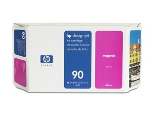 HP DesignJet, magenta, No. 90 - prošlá exp (aug2017); obal B (viz. popis)