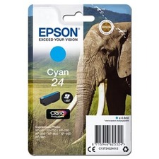 Epson originální ink C13T24224012, T2422, cyan, 4,6ml, Epson