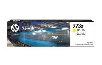HP originální ink F6T83AE, No.973X, yellow, 7000str., 82ml, HP PW Managed MFP P57750dw, P5