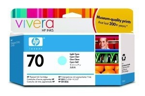 Atramentový cartridge HP Designjet Z2100, Z3100, C9390A, light cyan, No. 70, 130 ml, O