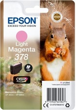 Epson originální ink C13T37864010, 378, light magenta, 4.8ml, Expression Photo XP-8500, X