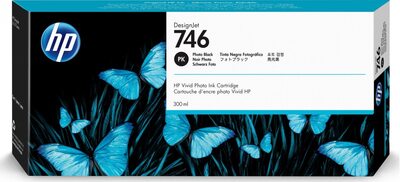 HP originální ink P2V82A, HP 746, photo black, 300ml, HP HP DesignJet Z6, Z9+