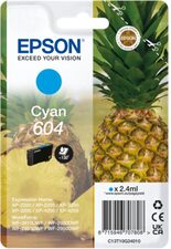 Epson originální ink C13T10G24010, T10G240, 604, cyan, 2.4ml