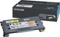 Tonerová cartridge Lexmark, yellow, C500H2YG - poškození obalu B (viz. popis)