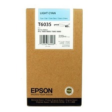 Epson originální ink C13T603500, light cyan, 220ml, Epson Stylus Pro 7800, 7880, 9800, 988