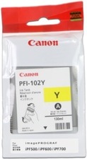 Inkoustová cartridge Canon IPF500, 600, 700, PFI102Y, yellow, 0898B001, 130ml, O
