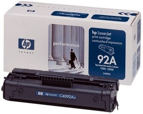 Tonerová cartridge HP, black, C4092A - poškození obalu kategorie B (viz. popis)