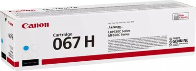 Canon originální cartridge 067H, cyan, 2350 str.