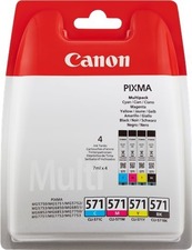 Canon originální ink 0386C005, color, 4x7ml, CLI571, 4ks, Canon i70