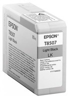 Epson originální ink C13T850700, light black, 80ml, Epson SureColor SC-P800