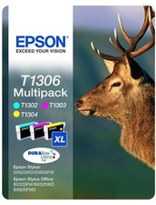 Inkoustová cartridge Epson Stylus Office BX320FW, C13T13064010, CMY, T1306, 30,3 ml, DURAB