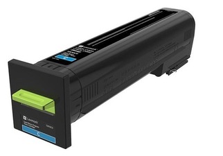 LEXMARK 82K2HC0, CX82x, CX860 Cyan High Yield Return Programme Toner Cartridge