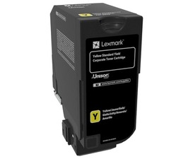 Lexmark originální toner 74C2SYE, yellow, 7000str., - poškození obalu B (viz. popis)