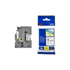 Brother originální páska do tiskárny štítků, Brother, TZE-111, černý tisk/průsvitný podkla