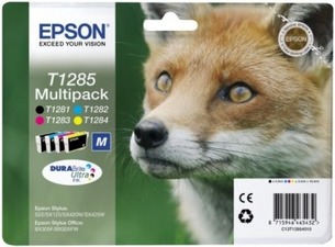 Epson originální ink C13T12854012, T1285, CMYK, 16,4ml, Epson Stylus S22, SX125, 420W, 425