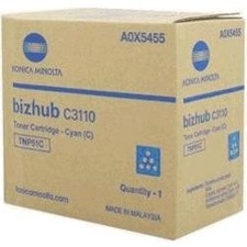 Konica Minolta toner A0X5455, cyan, TNP-51C - poškozený obal B (viz. popis)