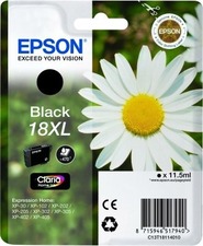 Epson originální ink C13T18114012, T181140, 18XL, black, 11,5ml, Epson Expression Home XP-