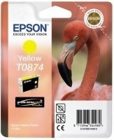 Epson originální ink C13T08744010, yellow, 11,4ml, Epson Stylus Photo R1900
