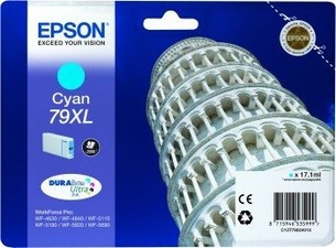 Epson originální ink C13T79024010, 79XL, XL, cyan, 2000str., 17ml, 1ks, Epson WorkForce Pr