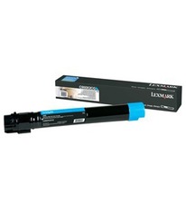Tonerová cartridge Lexmark C950, cyan, C950X2CG - poškození obalu B (viz. popis)