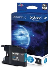 Inkoustová cartridge Brother MFC-J6910DW, LC1280XLC, cyan, 1200s, high capacity,O